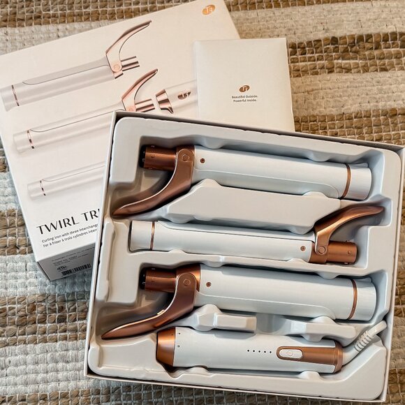 T3 Twirl Trio Curling Iron Set - White and Rose Gold - Picture 7 of 15